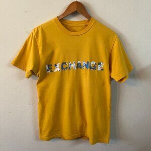 ARMANI EXCHANGE MEDIUM YELLOW T-SHIRT